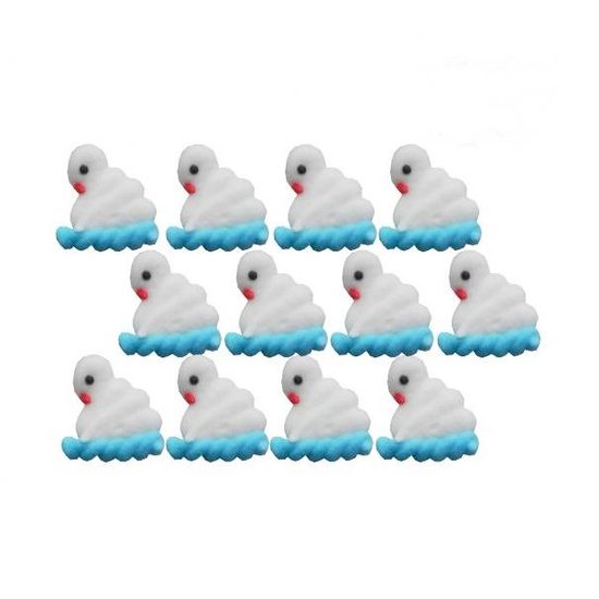 Cukrové dekorace labutě