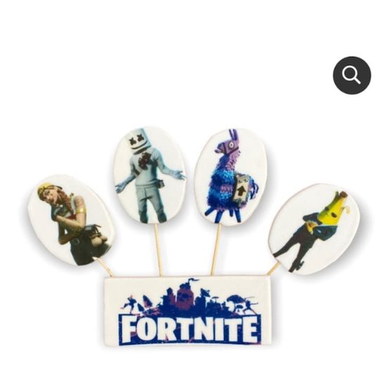 Fortnite – cukrové dortové zápichy