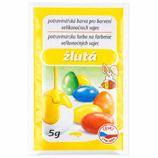 Potravinářská barva na vajíčka žlutá 5 g