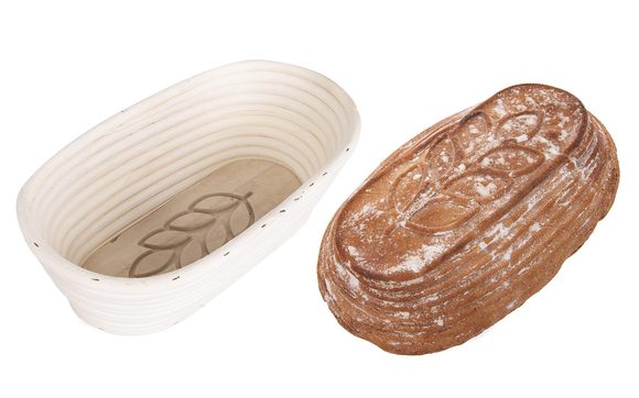 Pedigová ošatka oválná Klas - 26x13x9 cm - 1 kg chleba