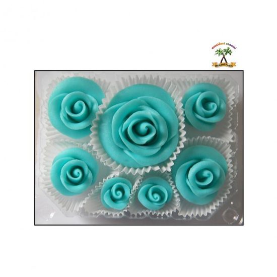 Dortová sada růží - sv.modrá světle modré