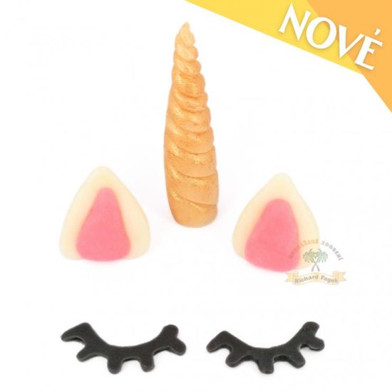 Jednorožec sada (roh, uši, oči)