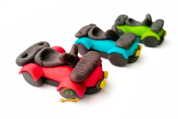 Čtyřkolka červená