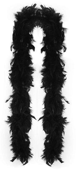 Boa černé s peřím 2 m