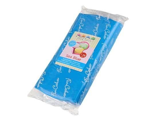 Modrý rolovaný fondant Sea Blue (barevný fondán) 1 kg