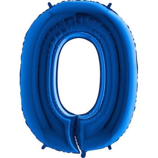 Balón foliový číslice MODRÁ - BLUE 115 cm - 0