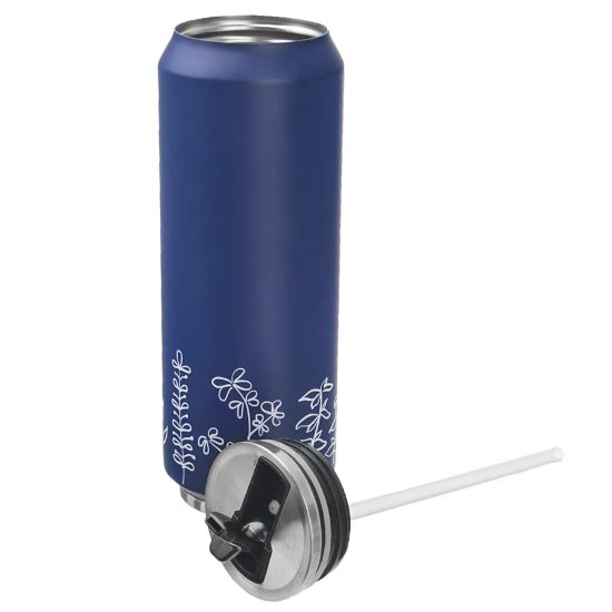 Termoska plechovka Louka modrá - 0,7 l