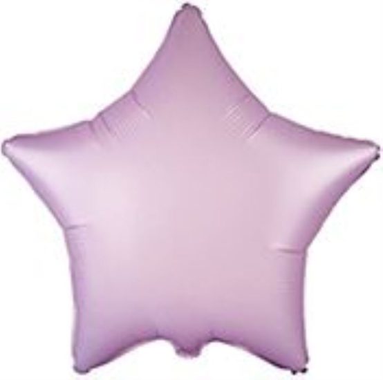 Balón foliový 45 cm Hvězda PASTELOVÁ FIALOVÁ - LILIE