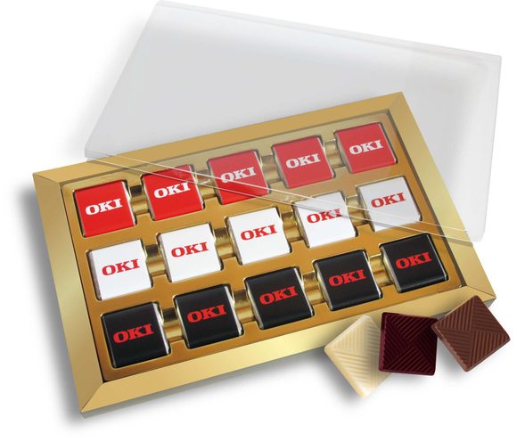 Reklamní čokoládová sada 15x5g s vaším motivem/logem - od 100 ks