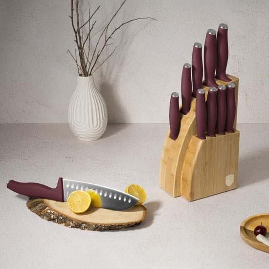 Sada nožů se stojanem BAMBOO 10 ks Leonardo Collection