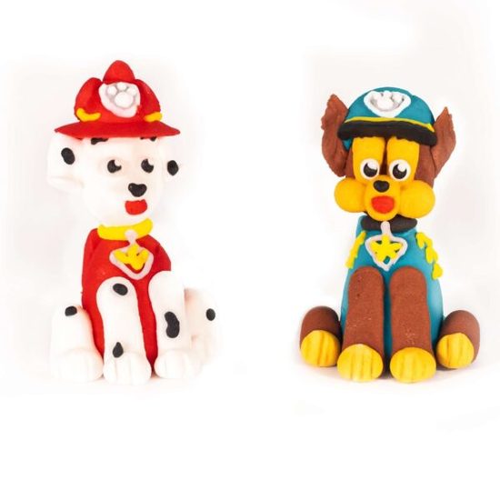 Cukrová dekorace na dort Tlapková patrola (Paw Patrol) – Marshall & Chase