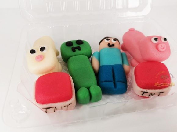 Modelované pixelové postavičky sada 6ks