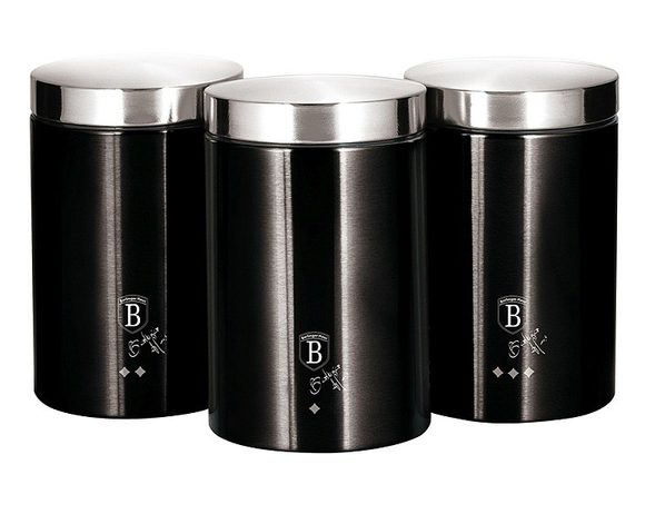 Dóza na potraviny sada 3 ks Royal Black Collection
