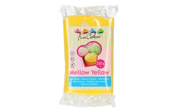 Žlutý rolovaný fondant Mellow Yellow (barevný fondán) 250 g
