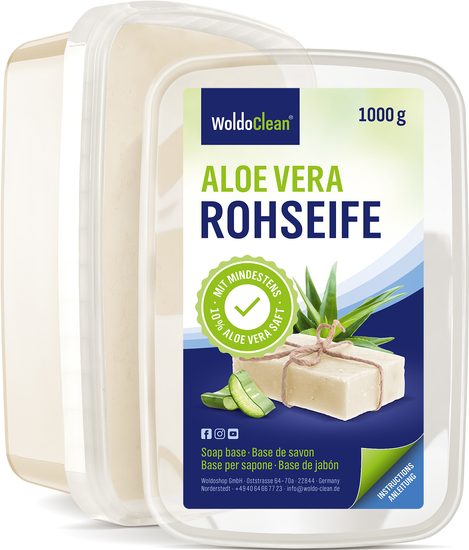 Glycerinové mýdlo Aloe Vera - hmota pro DIY výrobu domácího mýdla - 1 kg