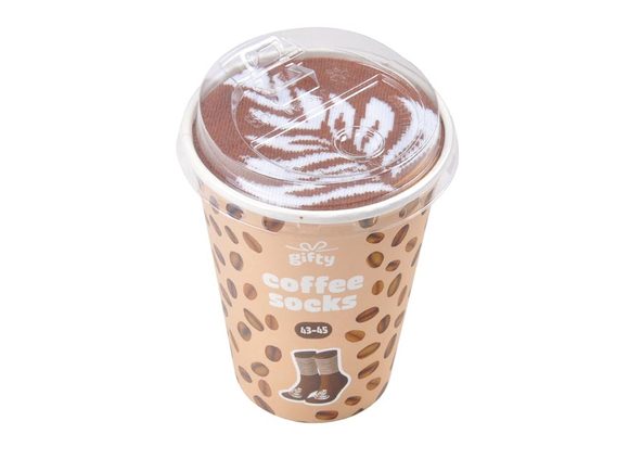 Ponožky 43-45 Gifty - COFFEE