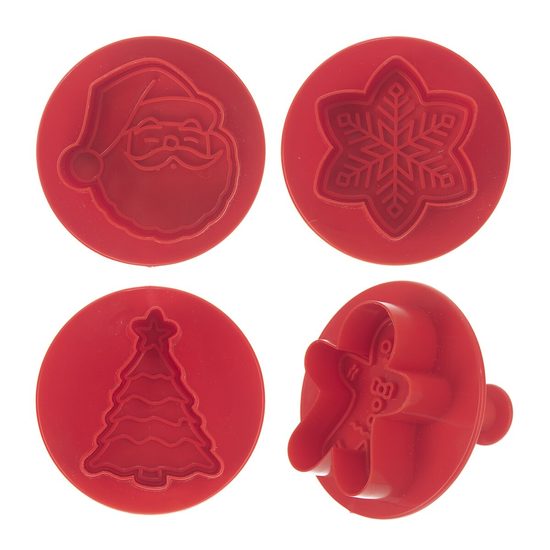 Vykrajovačka s pístem Vánoce 4 ks