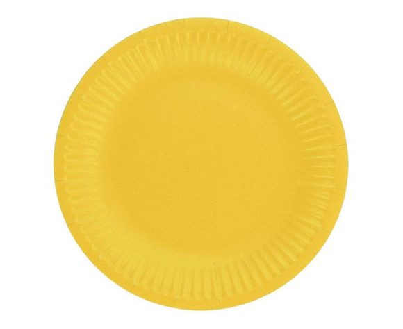 Talíře žluté 18 cm - 6 ks