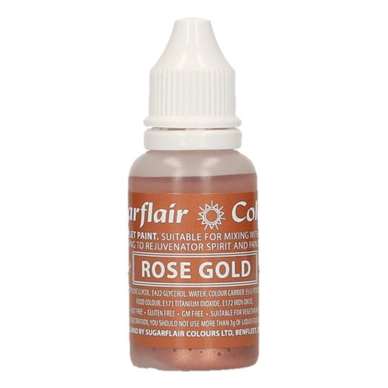 Jedlá tekutá barva Rose Gold - 14 ml