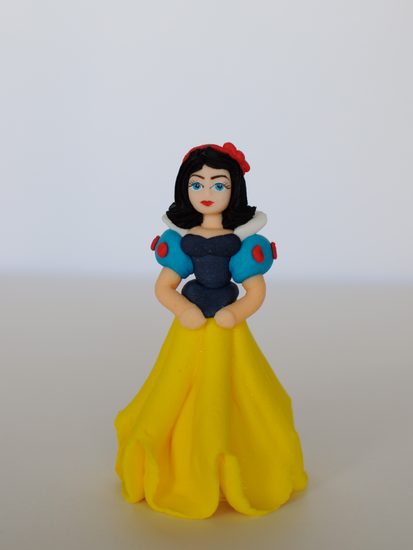 Princezna Sněhurka – cukrová dekorace na dort