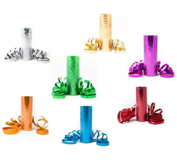 Konfety - serpentýny holograf 4 m 1 ks