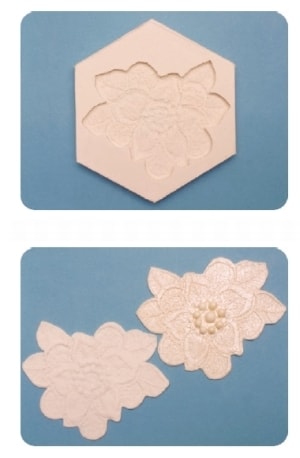 Silikonová formička Floral Lace Mould (Květinová krajka) (Silikonová formička)