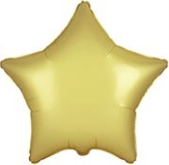 Balón foliový 45 cm Hvězda PASTELOVÁ ZLATÁ