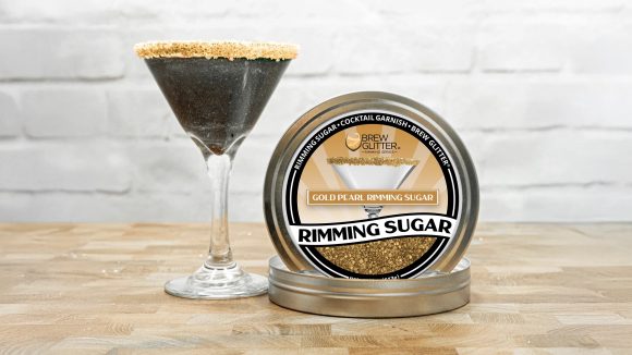 Zlatý cukr na okraje koktejlů - Gold Pearl Cocktail Rimming Sugar - 113 g