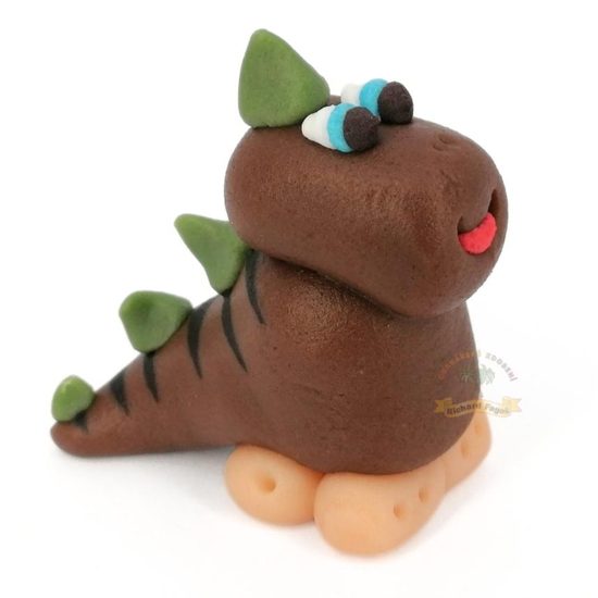 Figurka 3D 60g dinosaurus hnědý