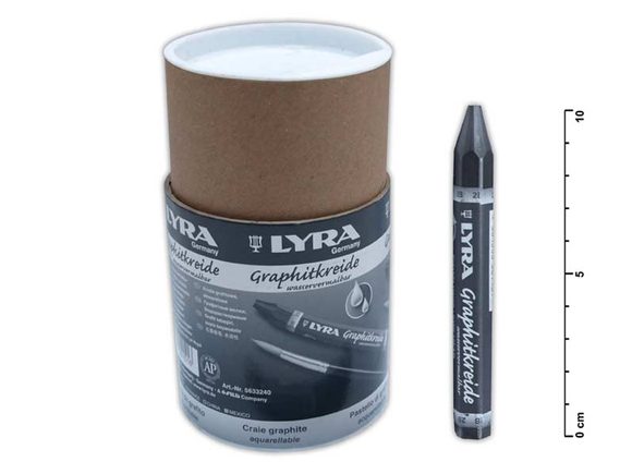 Černé grafitové křídy rozmývatelná 12 mm - 24 ks