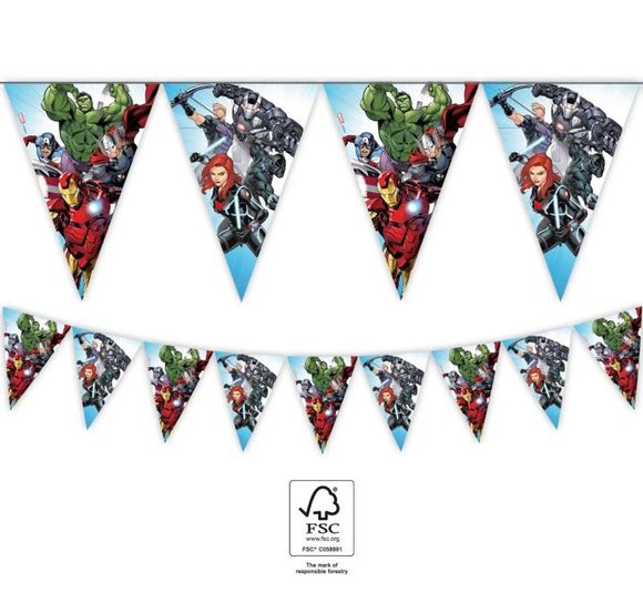 Girlanda vlajky Avengers - 230 cm