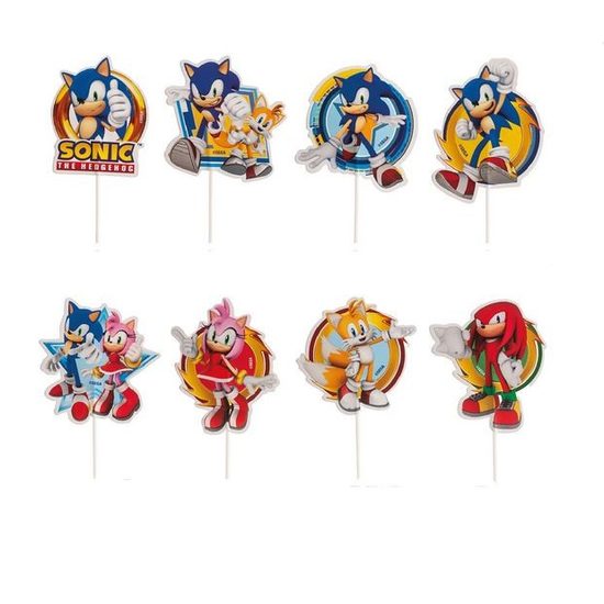 Papírový zápich na muffiny Sonic - Dekora