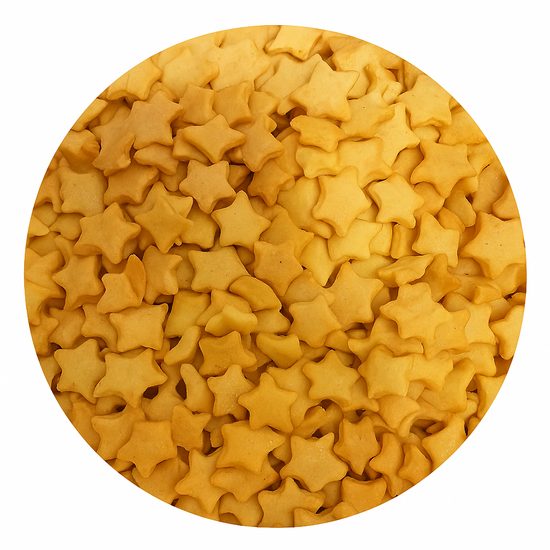 Cukrové zdobení hvězdičky zlaté 50g