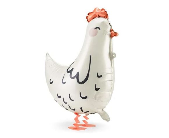 Balón foliový chodící Slepice - Slepička - Velikonoce - 60 cm