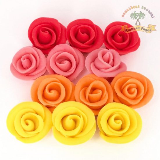 Dortové růže velké - MIX