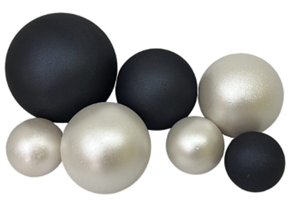 Čokoládové koule Černo-bílé perleťové