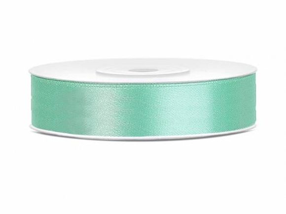 Saténová mentolová stuha 12mm/25m