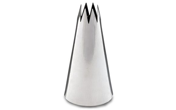 Cukrářská zdobící špička řezaná pr. 10 mm - 8 cípů