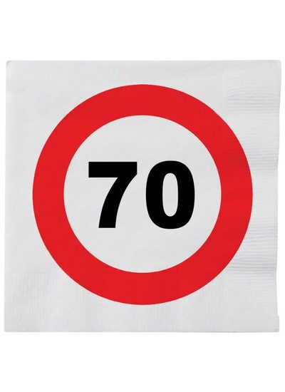 Ubrousky 70. let - bílé - 33 x 33 cm - 16 ks/ bal.