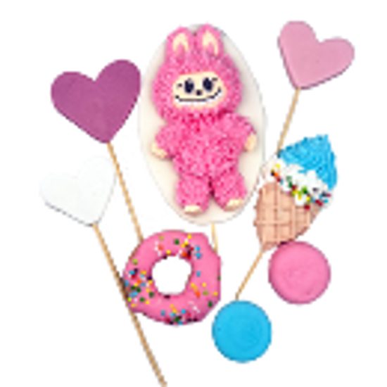 Labubu sada zápichů se zmrzlinkou