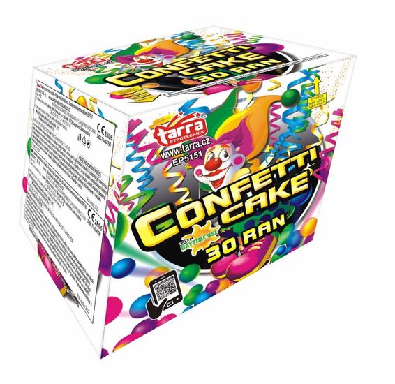 Konfetový ohňostroj - CONFETTI CAKE 30 RAN 12x1