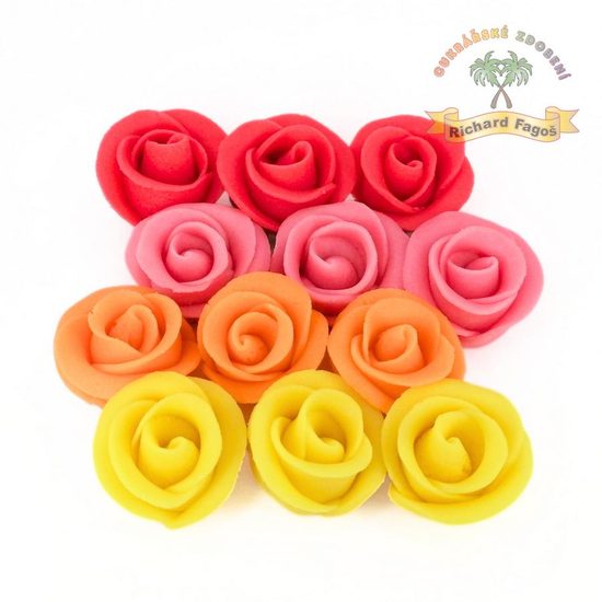 Dortové růže malé - MIX