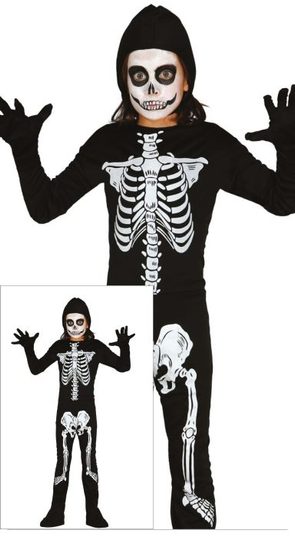 Dětský kostým KOSTRA - kostlivec - vel.3-4 let - Halloween