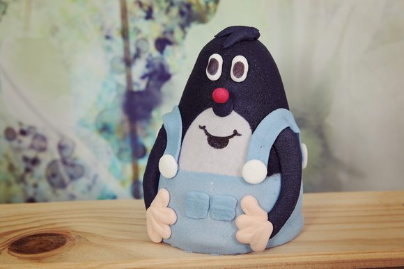 Cukrová dekorace na dort Krtek