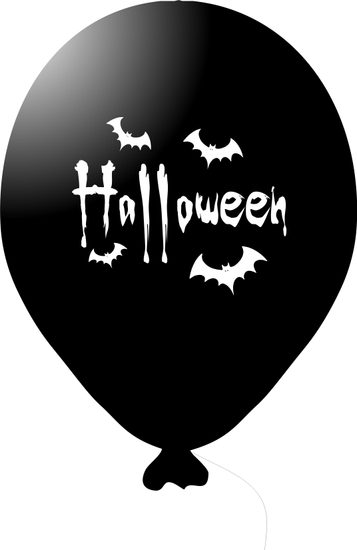 Halloween balónek černý