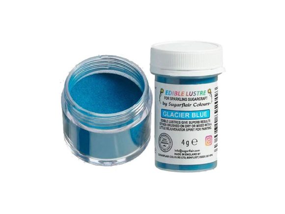 Modrá prachová barva perleťová Glacier Blue (Ledovcově modrá)