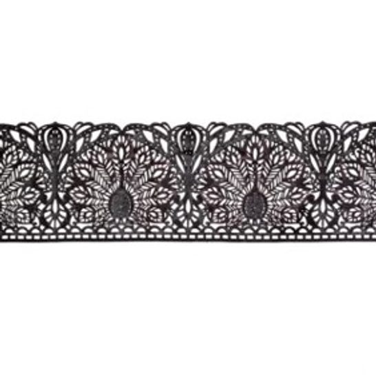 Cukrová krajka – černá - šířka 6 cm