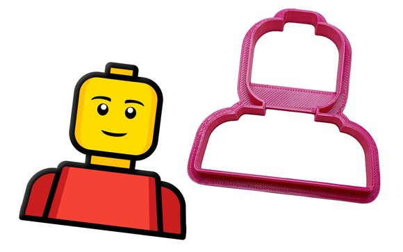 Vykrajovátko Lego Hlava - 3D tisk