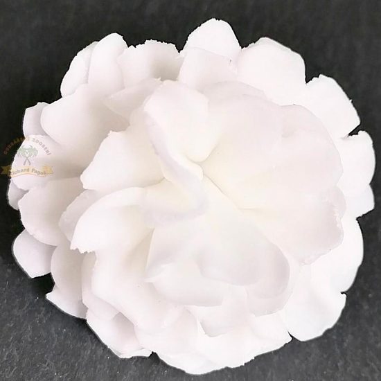 Modelované květy karafiát bílý