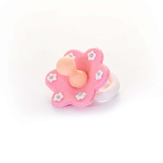 Růžový dudlík – cukrová dekorace